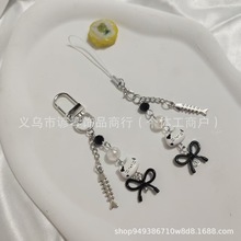 新款可爱猫咪小鱼挂件个性手机链女士书包挂件拍立得相机挂饰