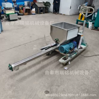 76mm管径聚丙烯酰胺螺旋喂料机   TGFF工业盐定量螺旋加粉机 62