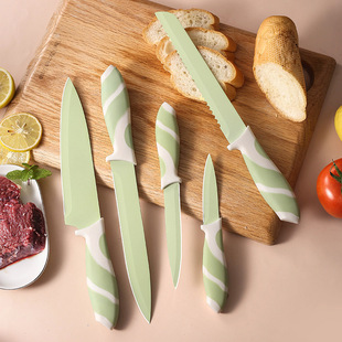 Household Kitchen Knife TPR Portable Picnic Knife Kitchen Knife Slicing Knife Chopping Knife Fruit Knife Household Knife
