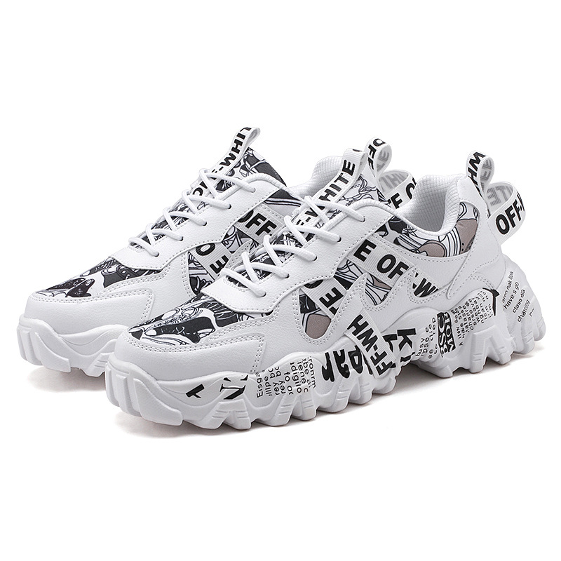 Transfronteriza verano transpirable zapatos de los hombres de estilo coreano de moda todos los deportes a juego zapatos de aumento casuales Internet celebridad Daddy ins zapatos de moda hombres