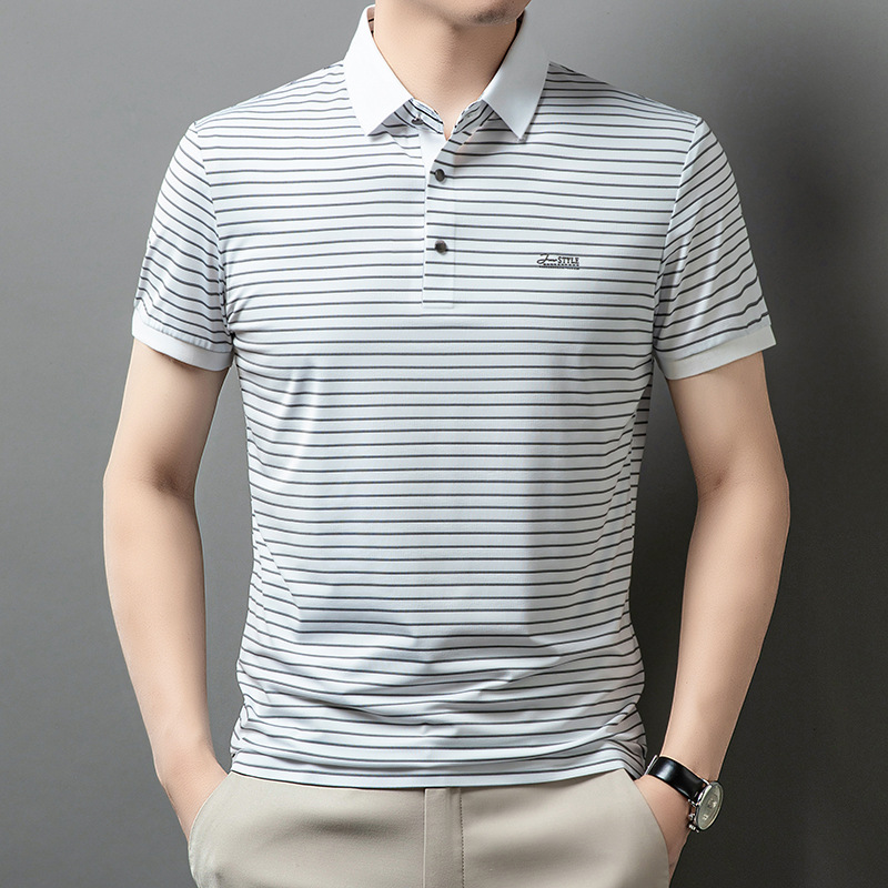 Fashionable casual silk T-shirt