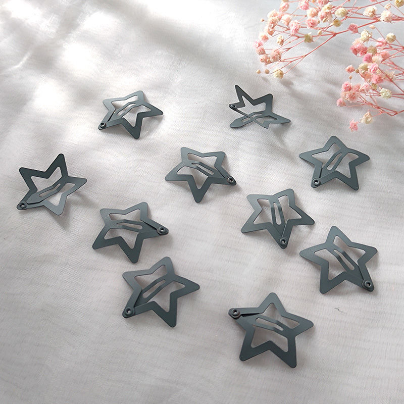 Al por mayor horquilla para niños de estilo coreano estrella de cinco puntas horquilla accesorios para el cabello clip BB esmerilado con pelo roto niñas estudiantes de secundaria