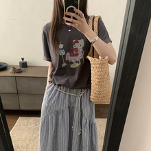现货韩国东大门代购可爱卡通KITTY猫宽松短袖T恤女休闲百搭上衣