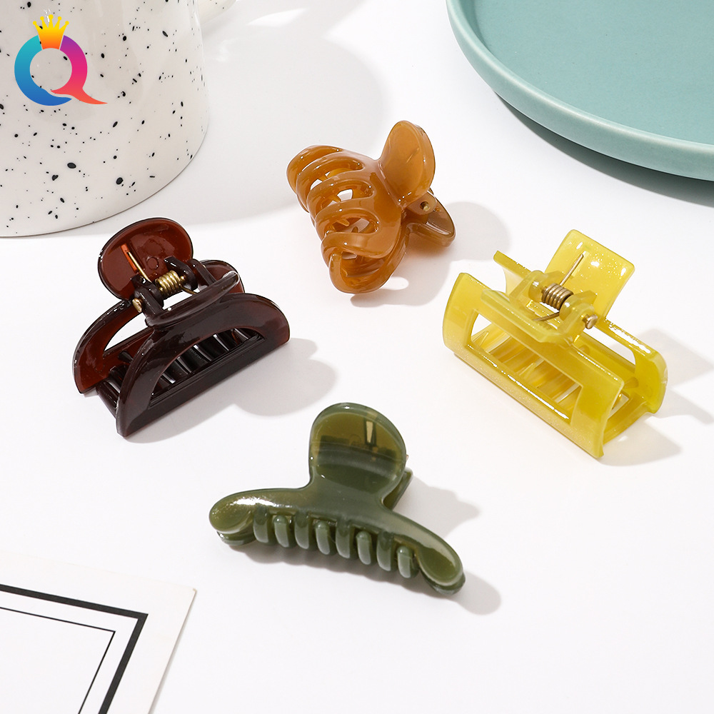 Qiyue Korean jelly small hairpin side clip back head updo hair clip small size bangs clip hair accessories headdress wholesale_voghion.com