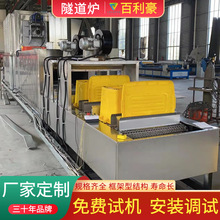 燃气隧道炉厂家 废弃箱烘干隧道炉PLC控制 工业隧道炉 网带烘干炉