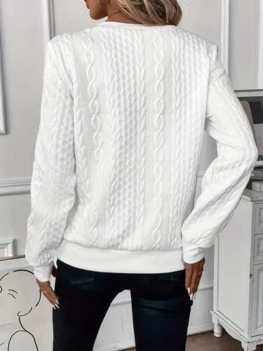 2024 Cross-Border Women's Pullover Sweater: 4-in-1 Quilted Casual Hoodie with Zipper, Korean-Style Leisure Wear