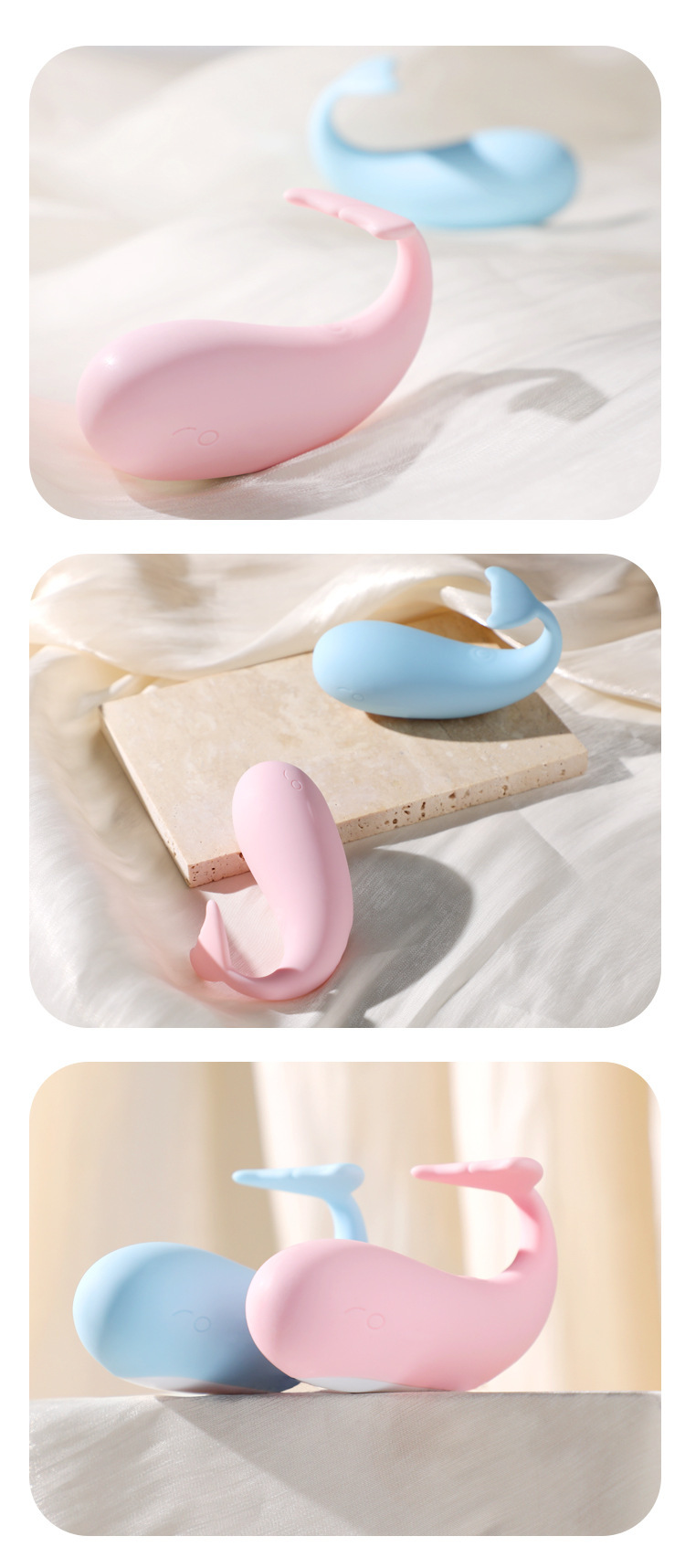 Mystery Peppi Whale Remote Control Wearable Egg in Soft Pink with App Control — detail image 23