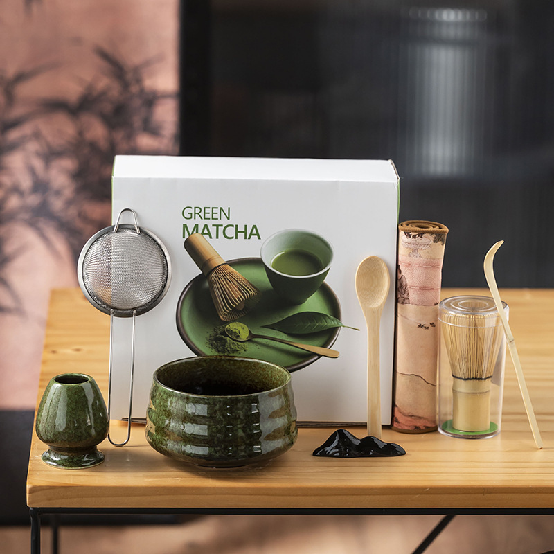 抹茶茶こし打ち工具抹茶ブラシ日本点茶碗抹茶カップ粉碗撹拌器茶調理器具セット|undefined