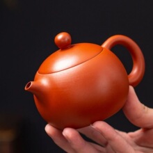 紫砂壶西施可凤鸣壶半手工壶功夫茶壶朱泥大红袍单壶现代简约