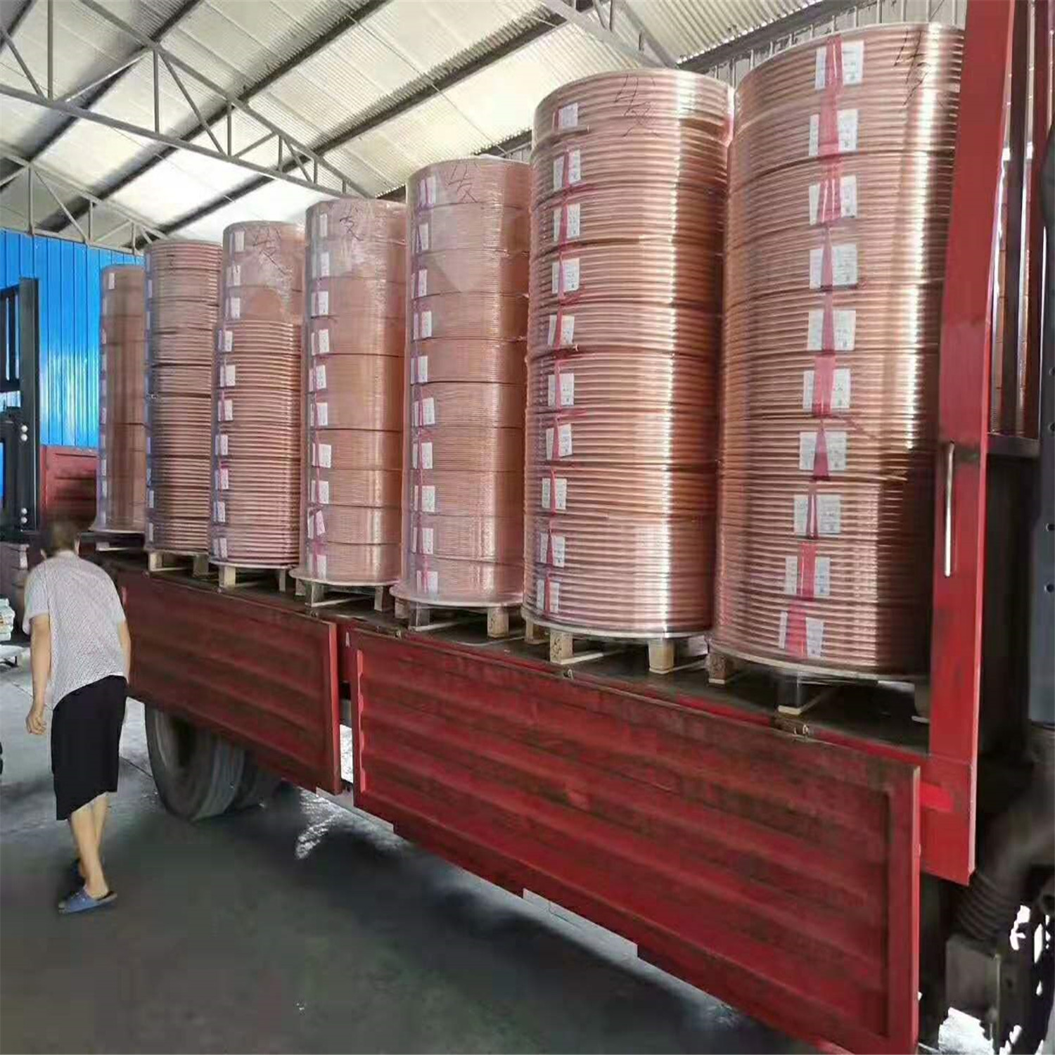 28.6*1mm31.7*1.2mmTP2冷媒铜管 中央空调制冷用T2软态紫铜管现货