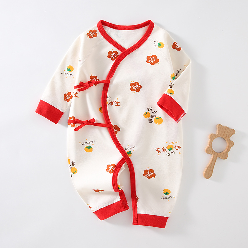 [Counter Goods] Cotton Baby Jumpsuit for All Seasons, Male and Female Baby Clothes, Newborn Baby Clothes, Full Moon Gift, Fashionable