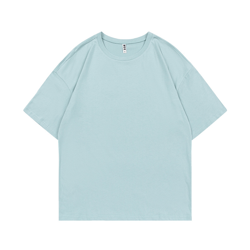 Marca de moda de algodón de manga corta camiseta de cuello redondo ropa de clase camisa cultural camisa publicitaria ropa de trabajo ropa de trabajo impresión personalizada patrón de logotipo