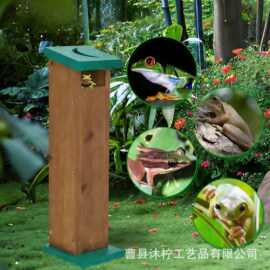 跨境木质昆虫观察屋户外园林装饰蝴蝶蜜蜂窝花园观察捕捉器昆虫屋