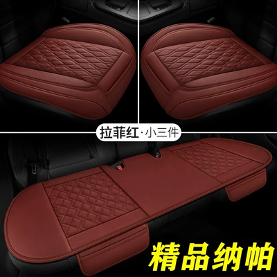 Seat cushion, seat cover, Single Cushion Office No Backrest - jg-premium-nappa-edition-raffia-red-small-three-pieces