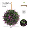 Customized hemp rope+hook simulation plant flower ring cross -border home doors and windows hanging decoration simulation green plant fake flower ring