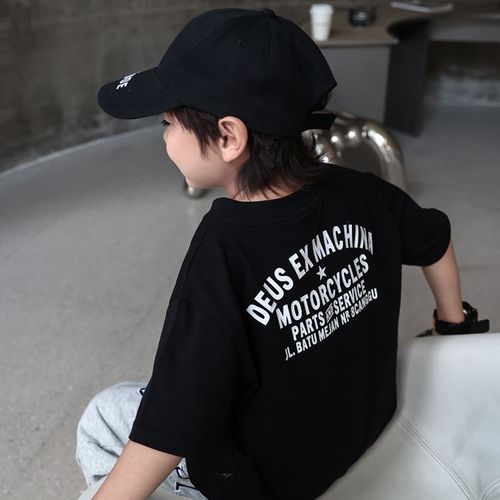 Children's clothing boys short-sleeved T-shirt summer  new children's half-sleeved baby solid color bottoming shirt fashionable tops