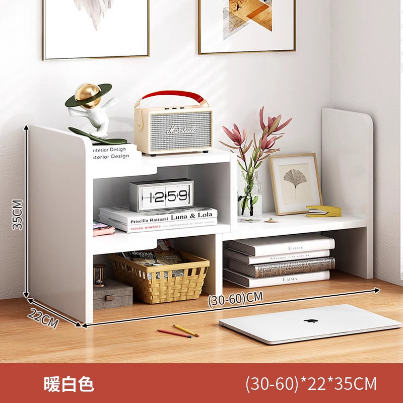 Escritorio de oficina estantería almacenamiento estante estudiante escritorio almacenamiento estante dormitorio escritorio simple multi-capa pequeña librería