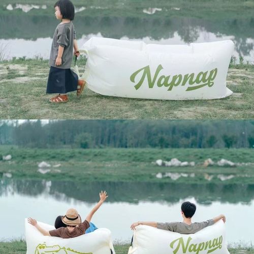 Outdoor lazy inflatable sofa portable camping picnic music festival air bed beach air bed reclining and folding