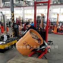 普尔夫半电动夹抱堆高车非标可订纸卷油桶卷材圆桶线缆旋转包材
