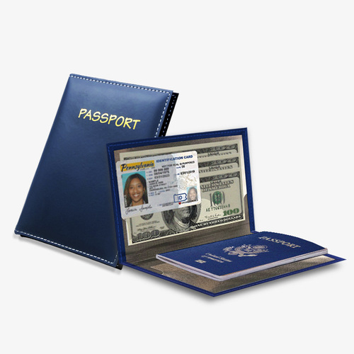 Leather Wholesale Fashionable Multicolor Passport Protective Cover for Traveling Abroad Unisex Ultra-Thin PU Leather Passport Holder