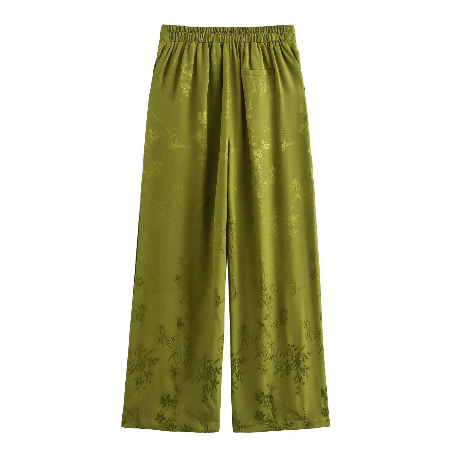 Women's 2024 summer new bow decoration jacquard suit straight leg pants set_voghion.com