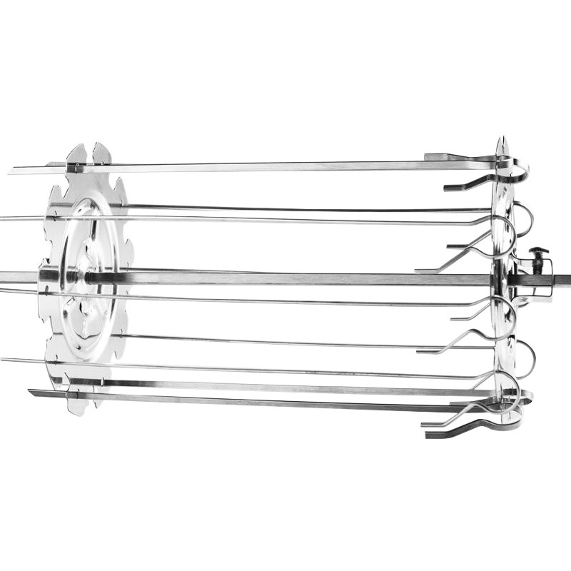 Zhongnuo barbacoa horno eléctrico pinchos para hornear jaula accesorios de freidora de aire 304 herramienta de jaula de hornear giratoria de acero inoxidable