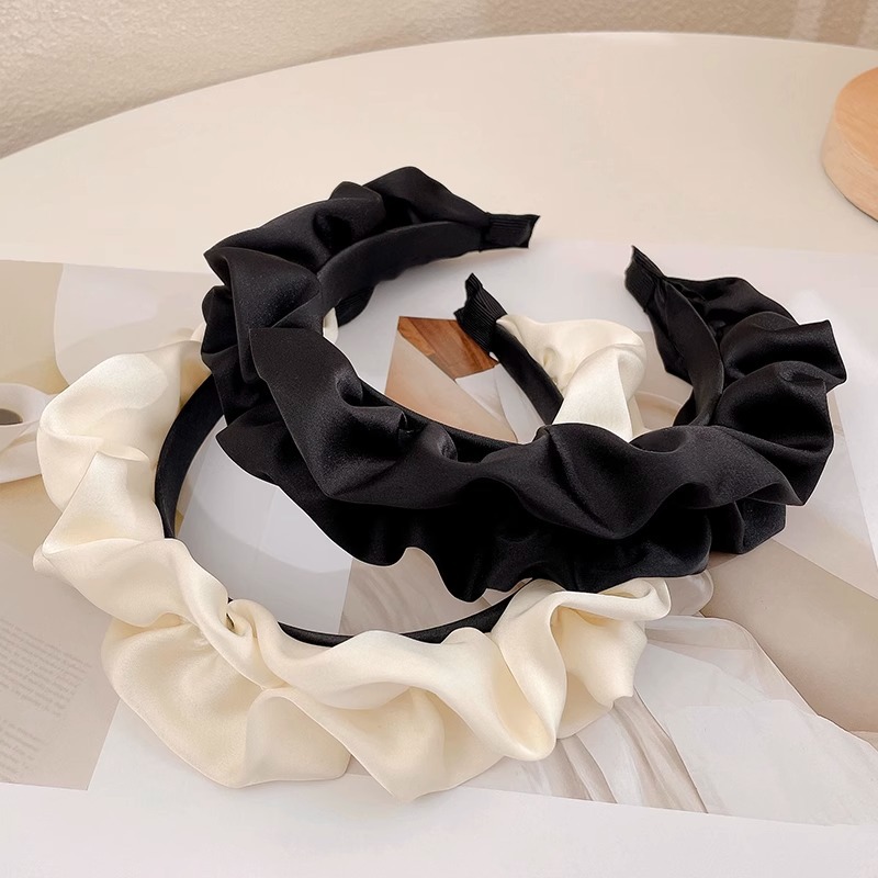 Primavera y verano de alta calidad coreana banda de cabello para mujeres, banda de cabello para lavado de cara, banda de cabello de cráneo alto, pequeña tarjeta de cabello fragante