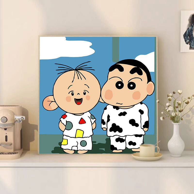 宮崎駿デジタル油絵DIY手描きぬりえ夏目友人帳ポニョ二次元アクリル画インスタ風|undefined