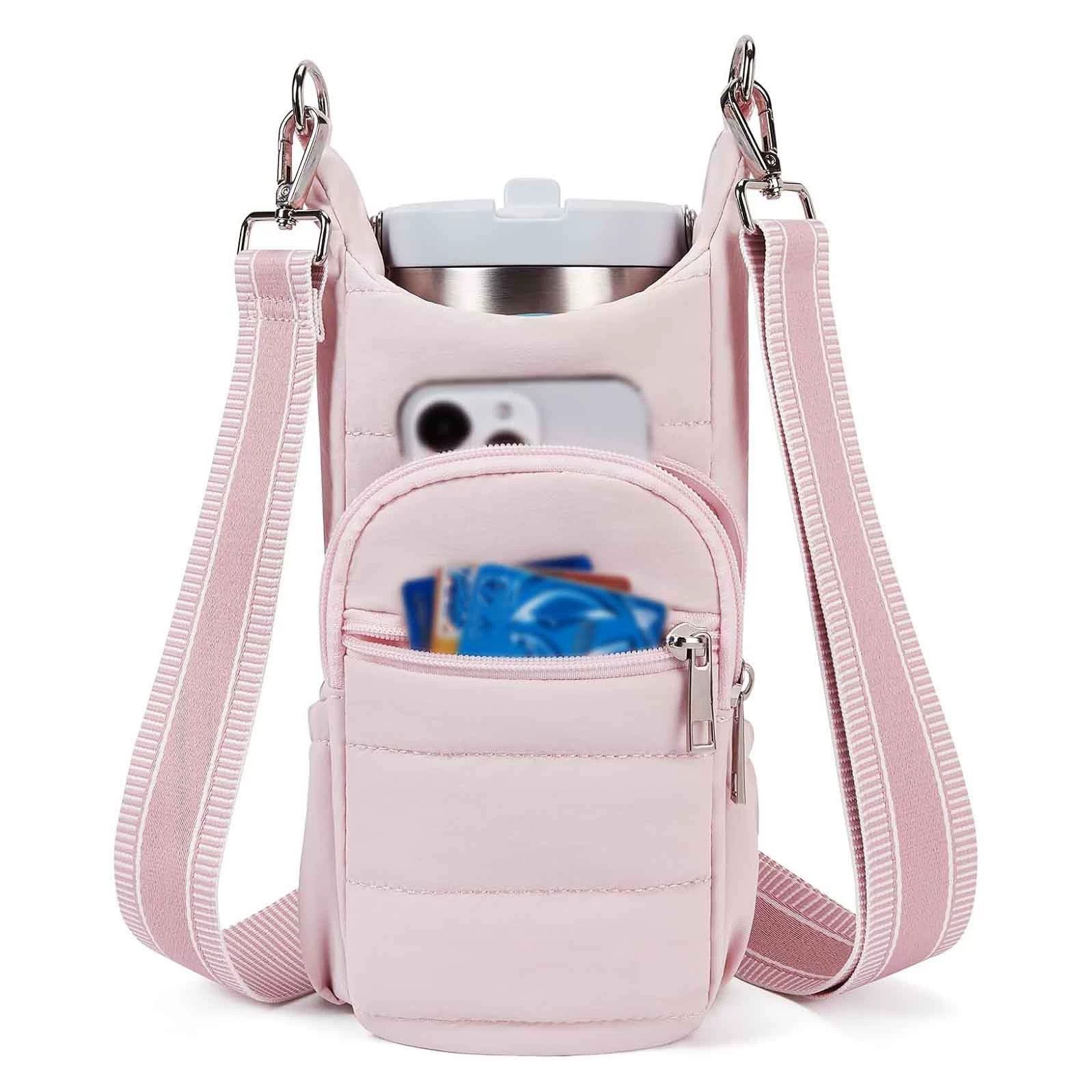 亚马逊户外运动便携水壶袋斜挎手提包高级冰霸杯套水瓶袋保温杯套