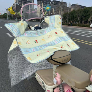 New Summer Windproof and Rainproof Battery Electric Vehicle Motorcycle Windshield Sunshade Thin Spring & Fall Battery Car Waterproof