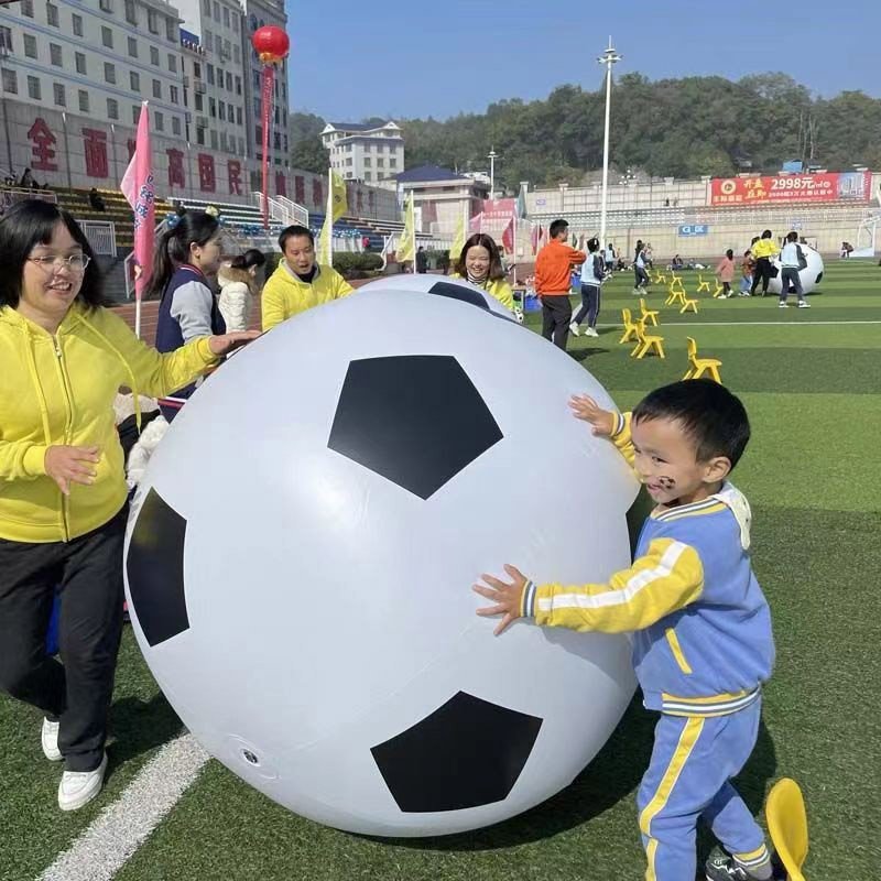 Cross-Border Inflatable Large Soccer Volleyball Outdoor Beach Ball Internet-Famous Soccer Kindergarten Game Team-Building Beach Ball Props