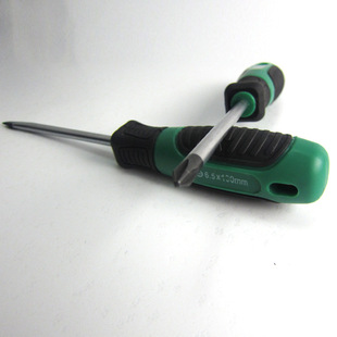 4 inch two-color rubber handle cross screwdriver chrome vanadium steel non-slip single screwdriver 6*100mm