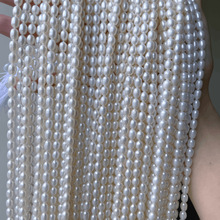 诸暨淡水珍珠项链5-6mm纯天然珍珠亮度好瑕疵少手工七夕真的跨境