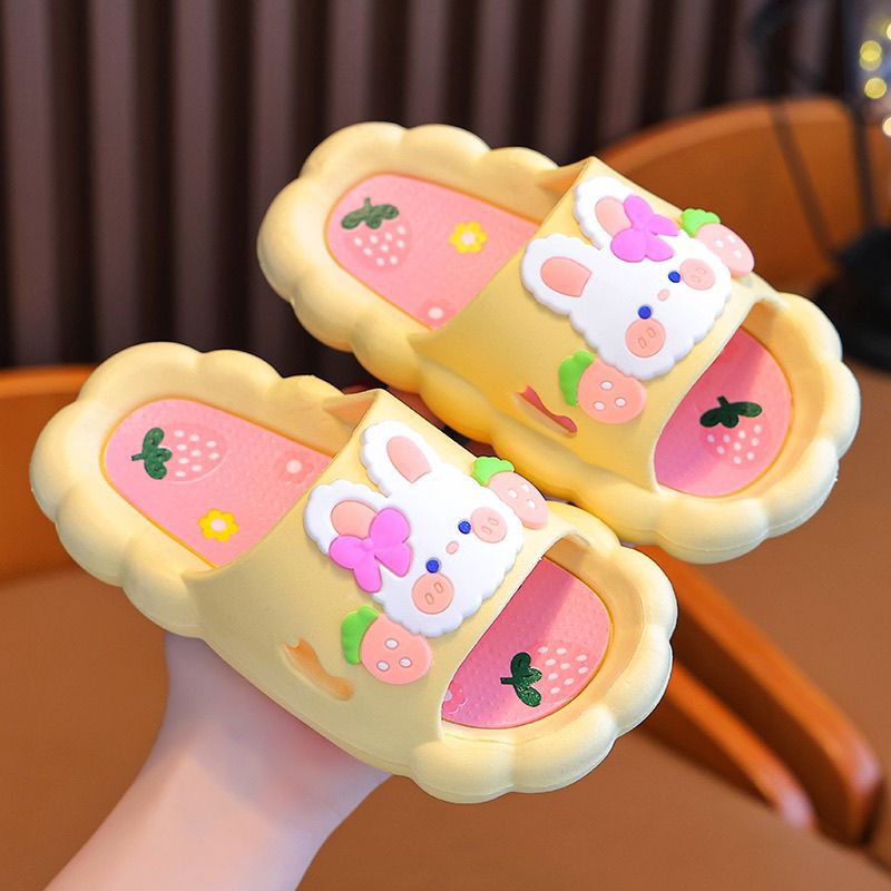 Children's Slippers Girls Summer Cartoon Kidsren's Non-slip Indoor Bathing Soft Bottom Slippers Baby Slippers