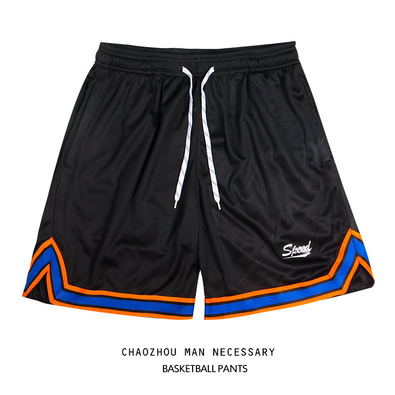 "Summer Basketball Training Men's and Women's American Fitness Shorts Sports Pants Loose Breathable Mesh All-Match Pants