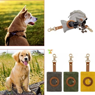 Spot felt waist hanging pet toilet bag storage bag outdoor big dog toilet bag dog poop bag collection bag
