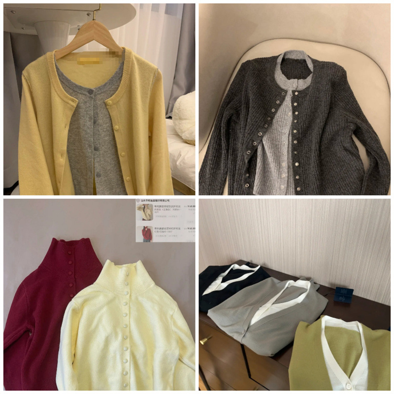 跨境亚马逊女装针织衫 杂款服装处理大朗毛衣 外贸女装毛衣