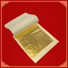 帝黄金工艺高仿真金箔仿金箔正方形金色张跨境出口专供货源金箔纸