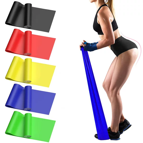 Cross-border TPE Fitness Special Resistance Band Yoga Pilates Stretch Stretch Band Exercise Rehabilitation Training Rally Tablets