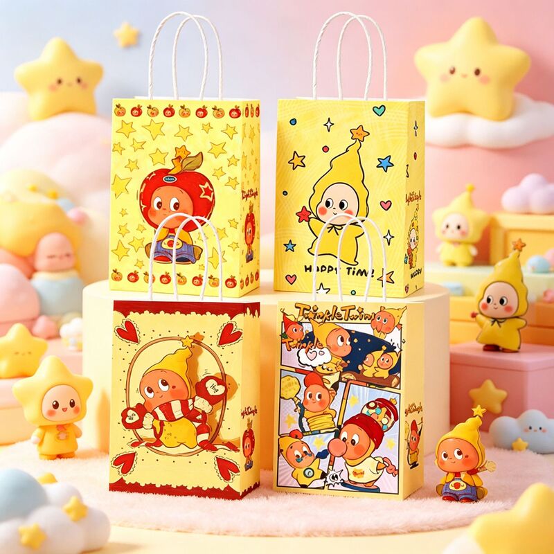 Cartoon Star People Gift Bag Children's Birthday Souvenir Handbag Children's Day Gift Packaging Paper Bag Cartoon Star People Gift Bag Children's Birthday Souvenir Handbag Children's Day Gift Packaging Paper Bag