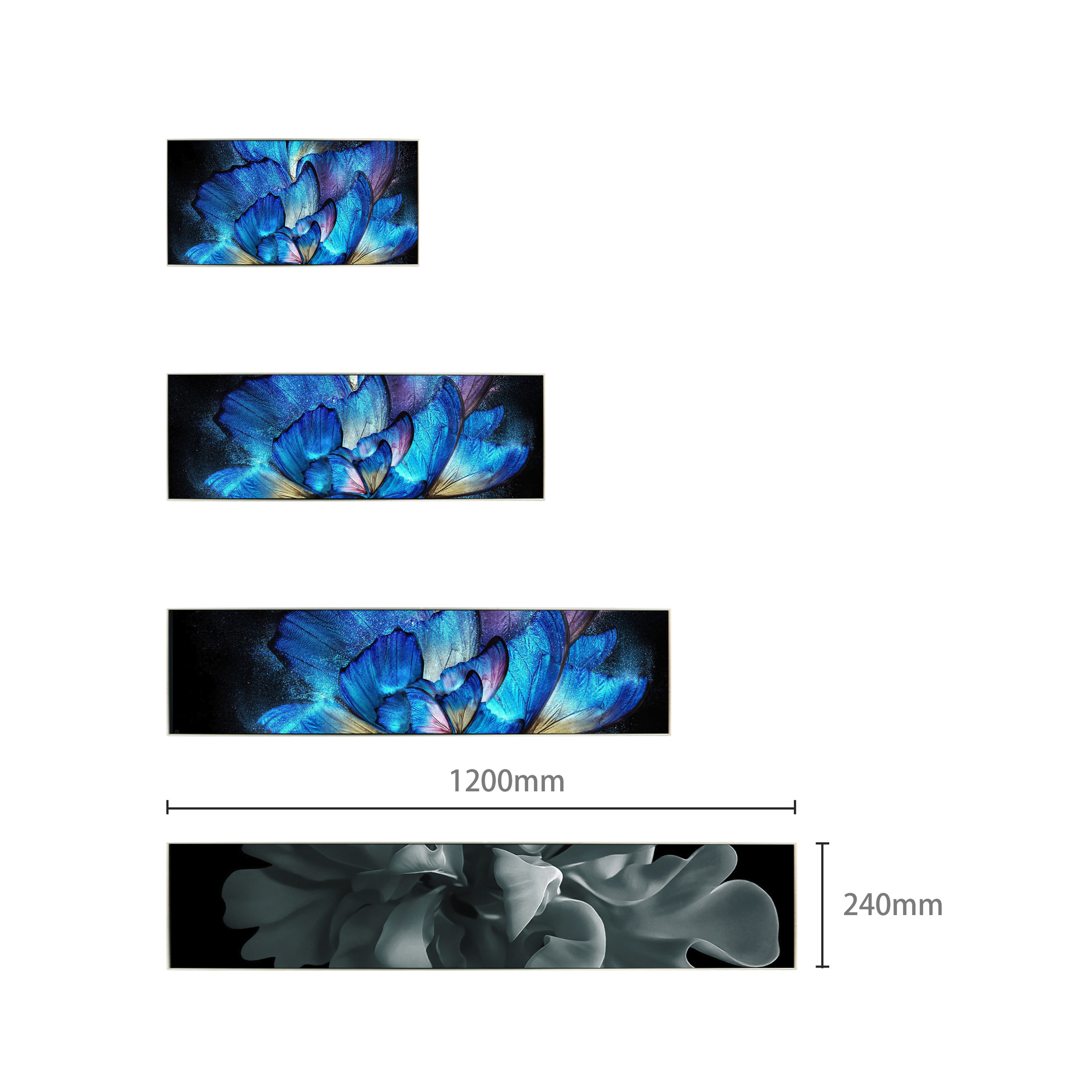 P1.875 Pantalla de barra LED decoración de la puerta del centro comercial electrónica estante a todo color pantalla de publicidad de soldadura sin costura