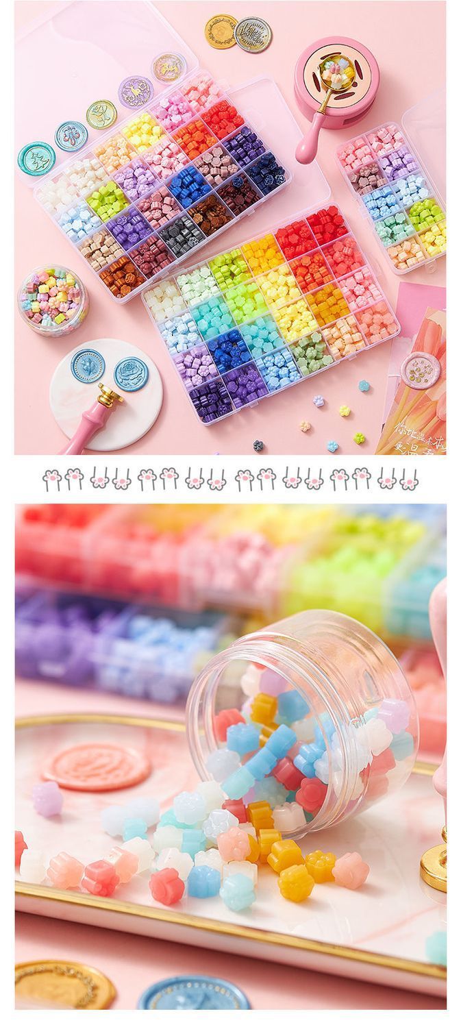 37g Weight Seal Supplies Stationery Type 1 Set Quantity Learning Occasion Wax Material Multicolor Pattern Cute Style Cat's Paw Sealing Wax Tablets Novice Macaron Color Envelope Sealing Sealing Wax Seal Set Girlfriends' Gift Gift Advanced