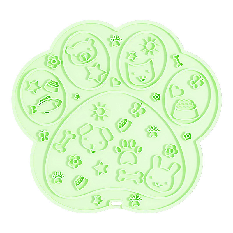 개 발톱 핥기 패드 [녹색]]