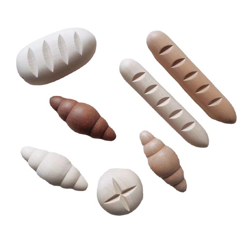 Cross-border ins Nordic style Australian handmade log French bread toys simulated play house toys for boys and girls