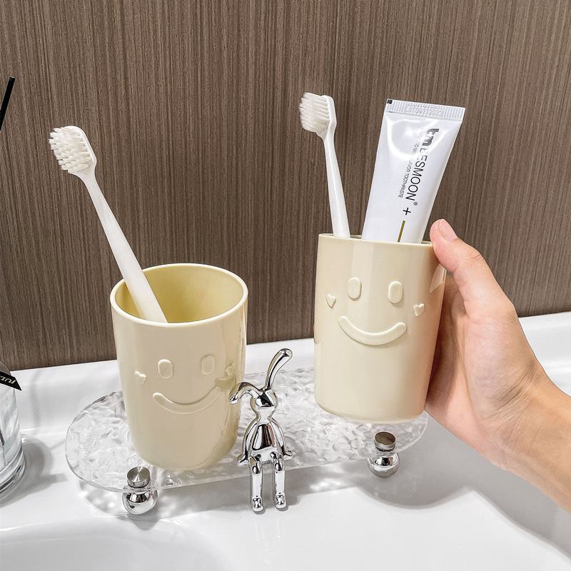 かわいい笑顔家庭用歯ブラシカップクリエイティブ学生カップ歯ブラシ高颜値洗面カップアニメ日系嗽カップ|undefined