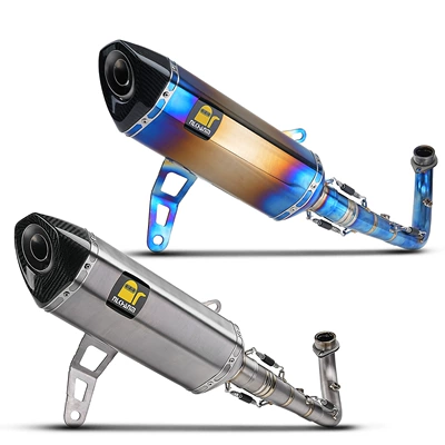 Exhaust Pipe Scorpio Carbon Head | Motorcycle exhaust pipe