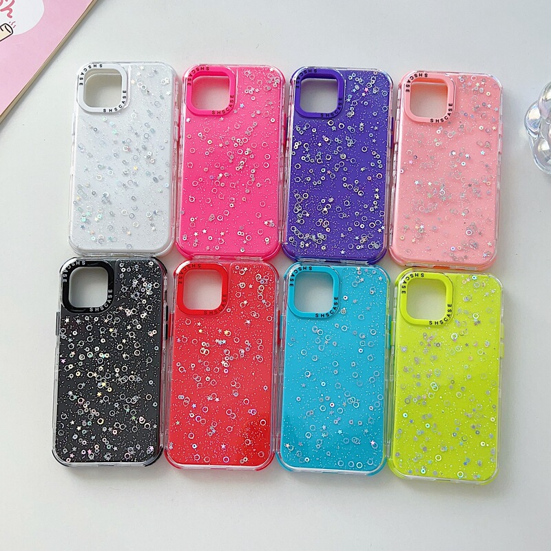 SHS new cross-border foreign trade for Samsung A16 candy color drop glue protective cover A06 three-in-one phone case