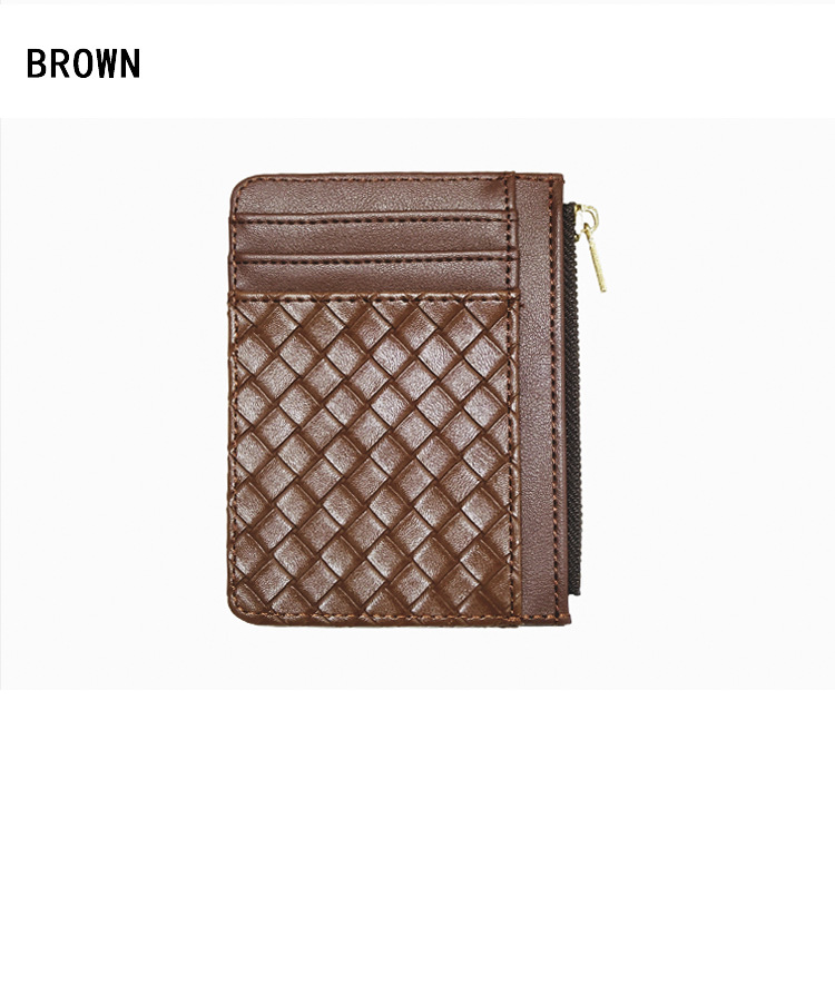 45g Weight Pu Leather Material Solid Color Pattern Unisex Gender Light Grey, Red, Blue, Black Color Korean New Simple Multi-card Position Ultra-thin Purse 27