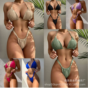 2025�ԸбȻ��ἃɫ���w�Ȼ���ɳ���ȼ�¶��Ӿ�bbikini�۔n��Ӿ��