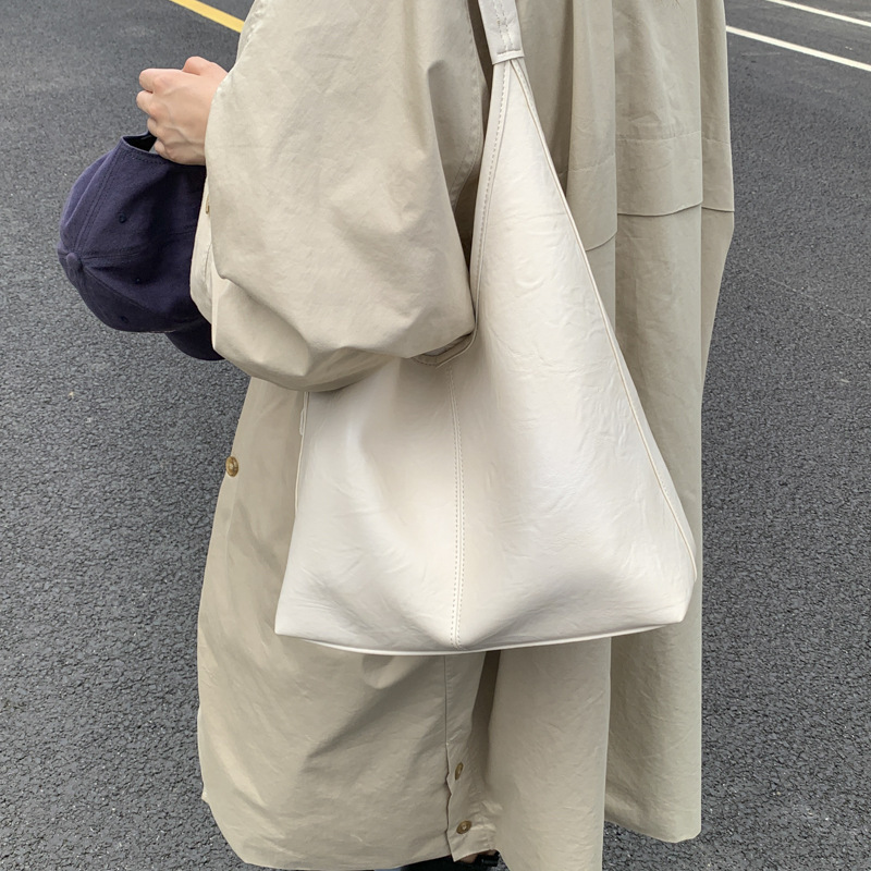 大容量包包女2025秋冬新款简约软皮单肩腋下包复古通勤斜挎子母包|undefined